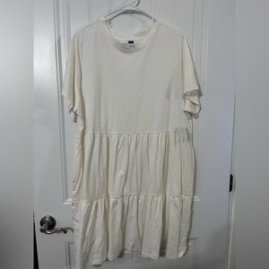 NWT Old Navy EveryWear Slub-Knit Tiered Mini T-Shirt Swing Dress for Women 2x